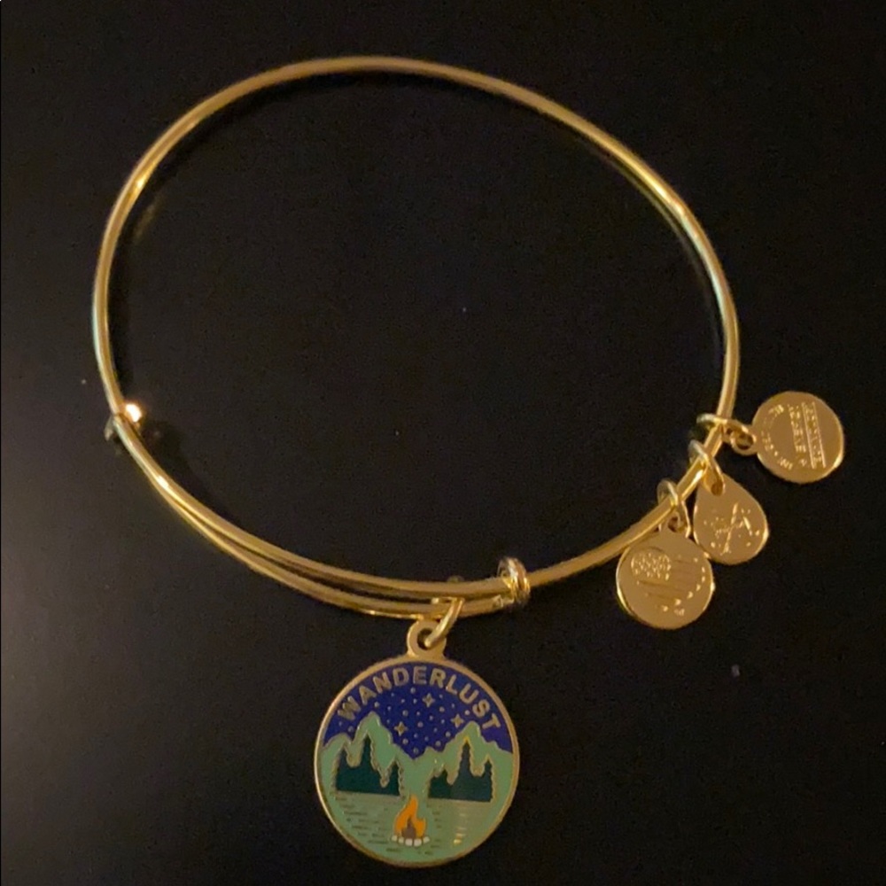 Alex and Ani gold wanderlust bangle